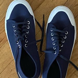 Tretorn navy canvas sneaker